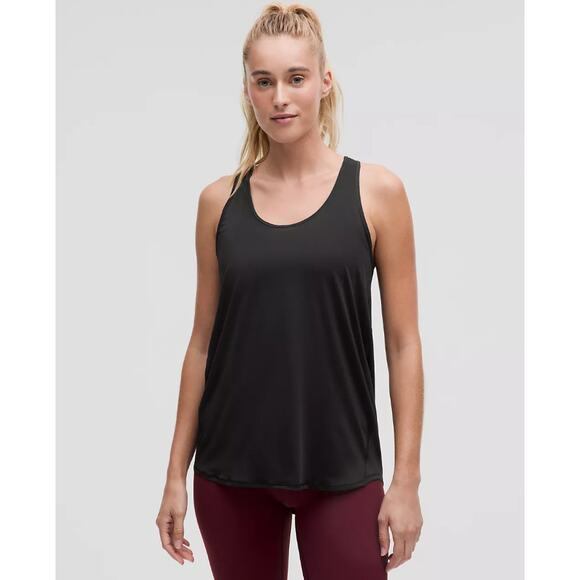 Lululemon Women's Essential Tank Top Pleated Sleeveless Racerback Black Size 6 - Picture 1 of 6